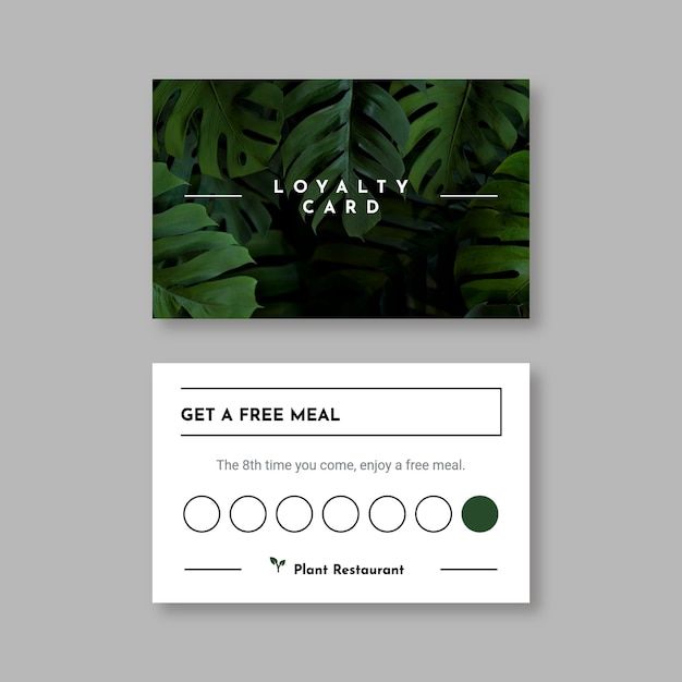 Loyalty card mockup